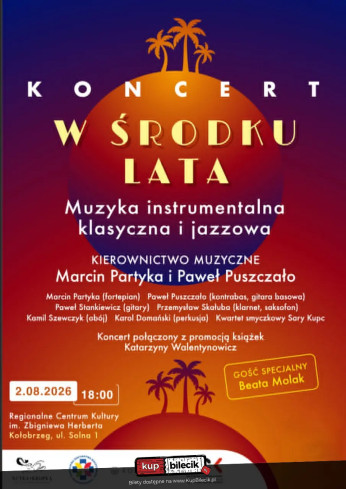 Kołobrzeg Wydarzenie Koncert Koncert muzyki instrumentalnej klasycznej i jazzowej z gościnnym udziałem Beaty Molak